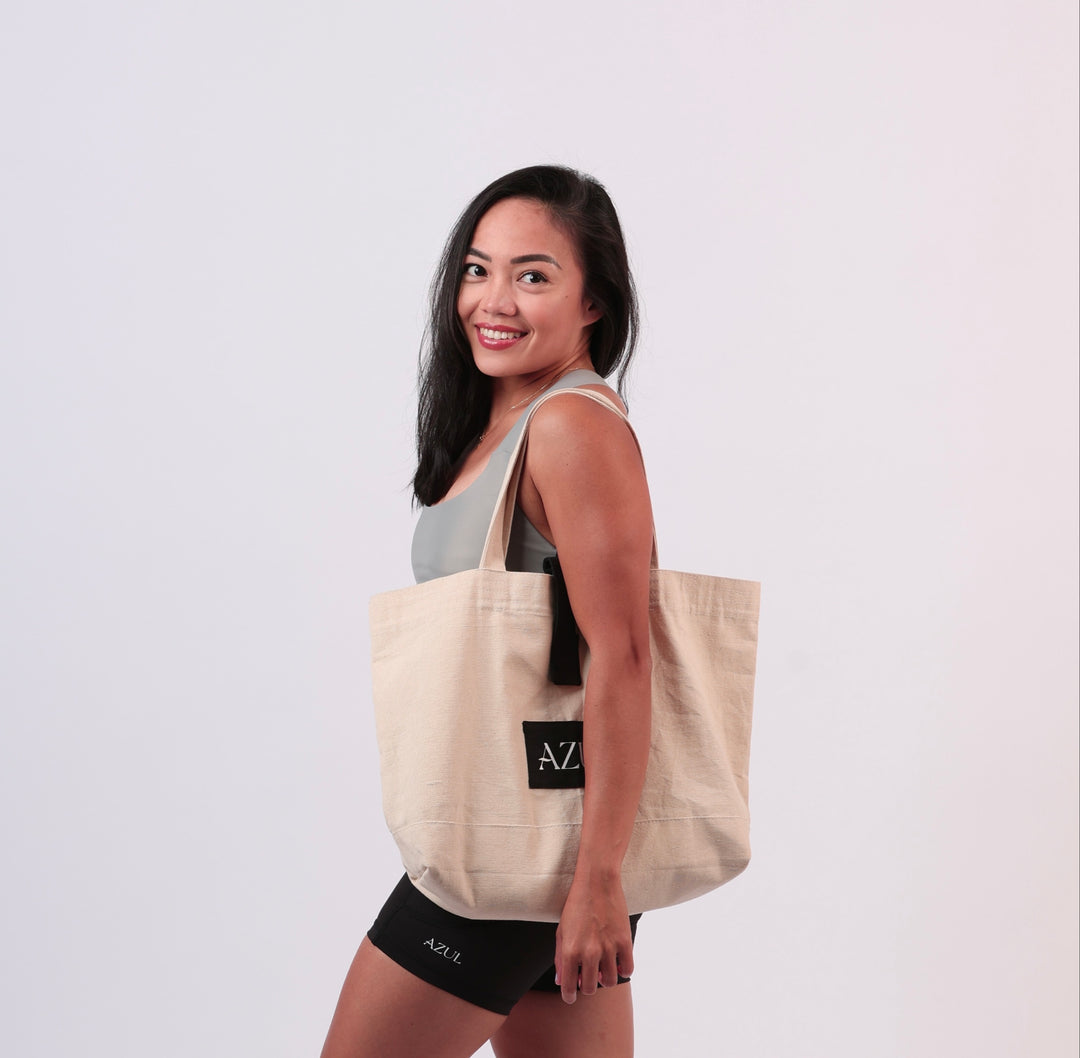 Sustainable Canvas Carryall Tote Bag